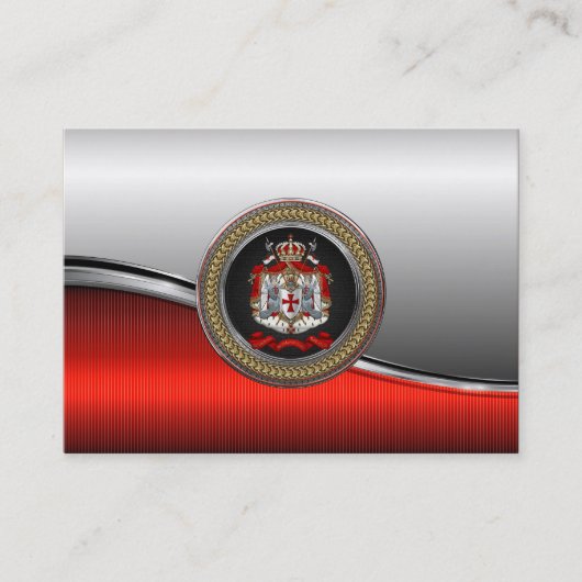 [100] Knachten Templar Coat of Arms Visitekaartje (Voorkant)