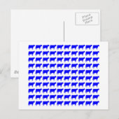 100 koeien - blauw briefkaart (Voorkant / Achterkant)