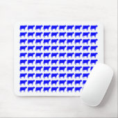 100 Koeien - blauw Muismat (Met muis)