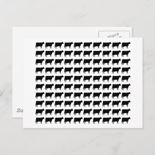 100 Koeien Briefkaart (Voorkant / Achterkant)
