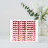 100 koeien - Rood Briefkaart (Staand voorkant)