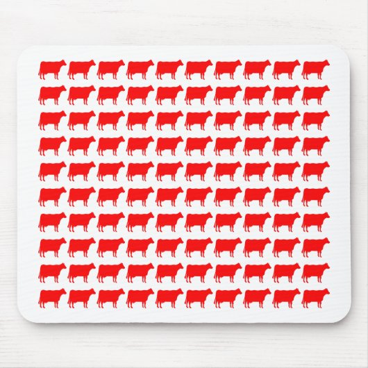 100 koeien - Rood Muismat (Voorkant)