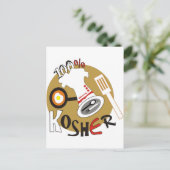100% Kosher Briefkaart (Staand voorkant)