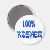 100% kosher Joodse geschenken Magneet (Voorkant / Achterkant)