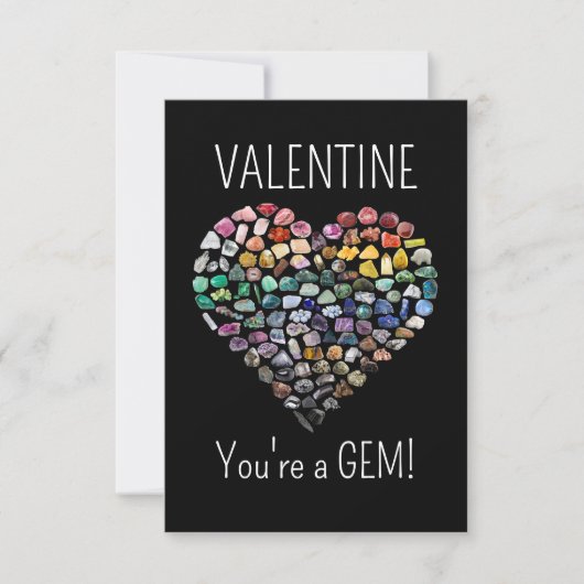 100+ Kristallen Edelstenen Mineralen Valentijnsdag Bedankkaart (Voorkant)