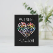 100+ Kristallen Pareltjes Mineralen Valentijnsdag Briefkaart (Staand voorkant)