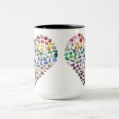 100+ Kristallen Pareltjes Mineralen Valentijnsdag  Mok (Midden)