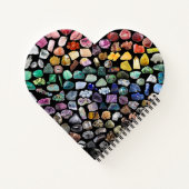 100+ Kristallen Pareltjes Mineralen Valentijnsdag  Notitieboek (Achterkant)