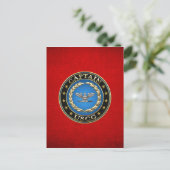 [100] Kustwacht: kapitein (CAPT) Briefkaart (Staand voorkant)