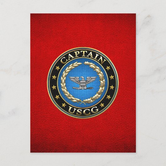 [100] Kustwacht: kapitein (CAPT) Briefkaart (Voorkant)