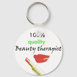 100% kwaliteitsschoonheidstherapeut sleutelhanger