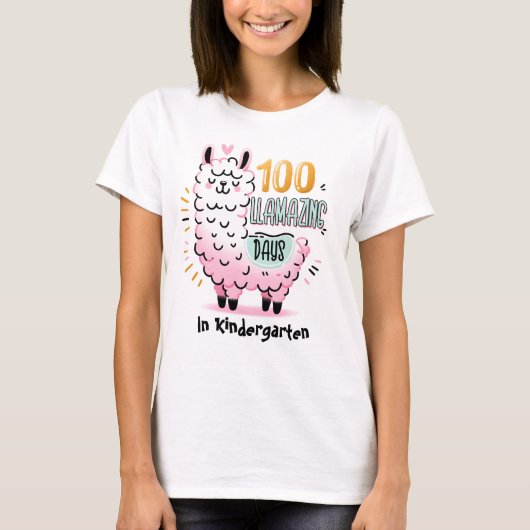 100 lamazing dagen T-shirt (Voorkant)