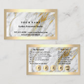 100 Lashes Aftercare Loyalty Kaart 20% korting 5 P Visitekaartje (Voorkant / Achterkant)