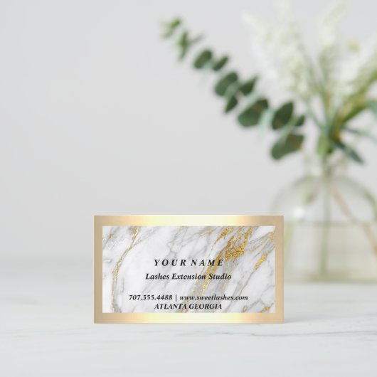 100 Lashes Aftercare Loyalty Kaart 20% korting 5 P Visitekaartje (Staand voorkant)