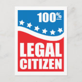 100% legale burger briefkaart (Voorkant)