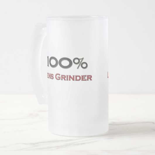 100 % lensmolen matglas bierpul (Voorkant links)