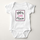 100% Leuke Baby Bodysuit (Voorkant)