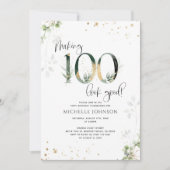 100 lijken een goede groene gouden botanische verj kaart (Voorkant)