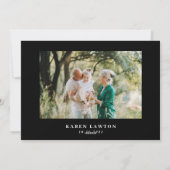 100 lijken een gouden verjaardagfoto feestdagenkaart (Achterkant)