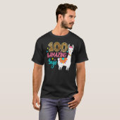 100 Llamazing Dagen Llama 100e schooldag T-shirt (Voorkant volledig)