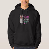 100 Llamazing Days Llama 100th Day of School Teach Hoodie (Voorkant)