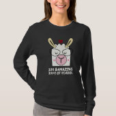 100 Llamazing Days Llama 100th Day Of School Teach T-shirt (Voorkant)