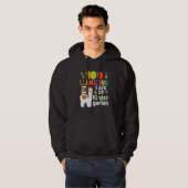100 Llamazing Days Of Kindergarten 100th Day Llama Hoodie (Voorkant volledig)