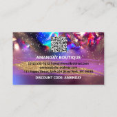 100 Logo QRCODE 40%OFF Dank Gouden Holograaf Visitekaartje (Achterkant)