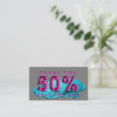 100 Logo QRCODE 50%OFF Codemroze Visitekaartje (Staand voorkant)
