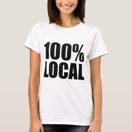 100 % lokaal t-shirt (Voorkant)