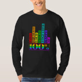 100 Love Equality Retro Rainbow LGBT LGBTQ Pride M T-shirt (Voorkant)