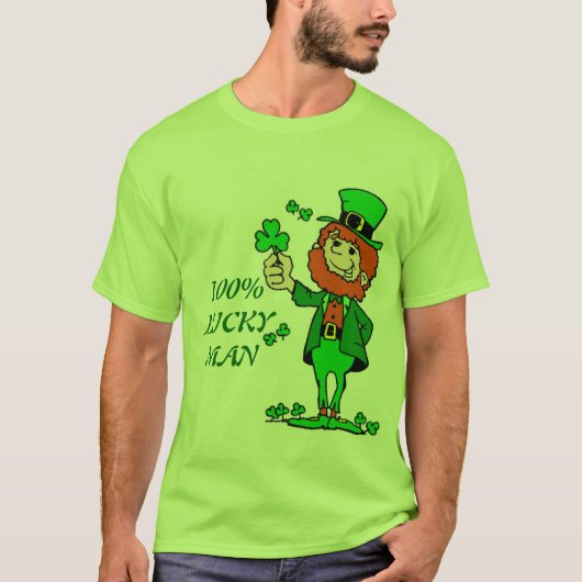100% Lucky Man T-shirt (Voorkant)