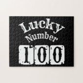 100 - Lucky Number 100 Luck Legpuzzel (Horizontaal)
