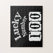 100 - Lucky Number 100 Luck Legpuzzel (Verticaal)