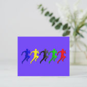 100 m 200 m 400 m Runners 800 m Running Running Briefkaart (Staand voorkant)