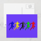 100 m 200 m 400 m Runners 800 m Running Running Briefkaart (Voorkant / Achterkant)