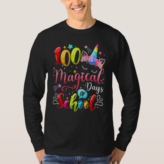 100 Magical Days Of School 100th Day Shirt For Tea (Voorkant)