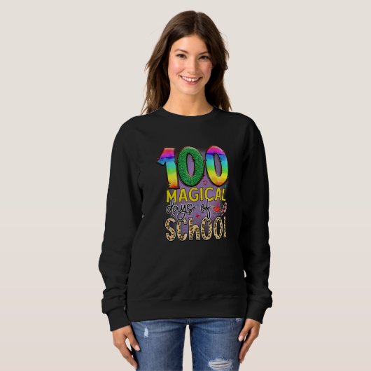 100 Magical Days Of School  Student Teacher  1 Trui (Voorkant volledig)
