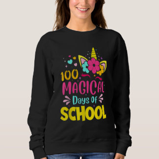 100 Magical Days of School Unicorn  Teacher Studen Trui