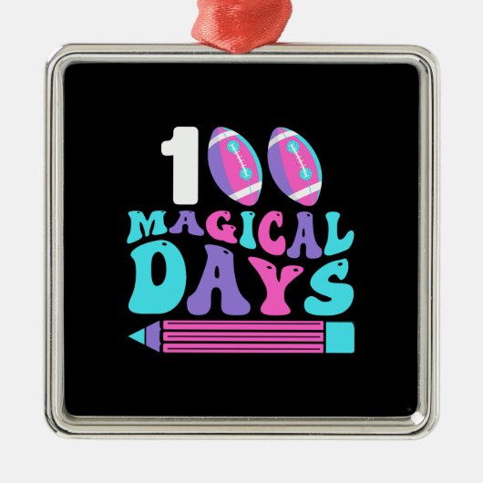 100 magische dagen metalen ornament (Voorkant)