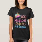 100 Magische Dagen van de Eenhoorn Leraar van de 3 T-shirt (Voorkant)