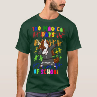 100 magische dagen van de school-eenheid t-shirt