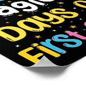 100 magische dagen van eerste klas 100e dag van de poster (Hoek)