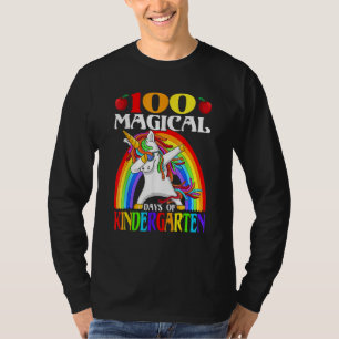 100 Magische Dagen Van Kleuterschool Eenhoorn 100s T-shirt