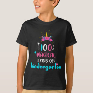 100 magische dagen van kleuterschool plezier 100 d t-shirt