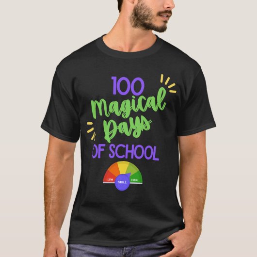 100 magische dagen van school 100 dagen van school t-shirt (Voorkant)