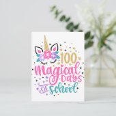 100 magische dagen van school Briefkaart (Staand voorkant)