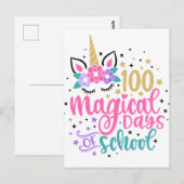 100 magische dagen van school Briefkaart (Voorkant / Achterkant)