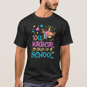 100 Magische Dagen van School Eenhoorn 100ste Dag T-shirt