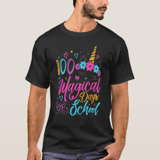100 Magische Dagen van School Eenhoorn Cadeau Lera T-shirt